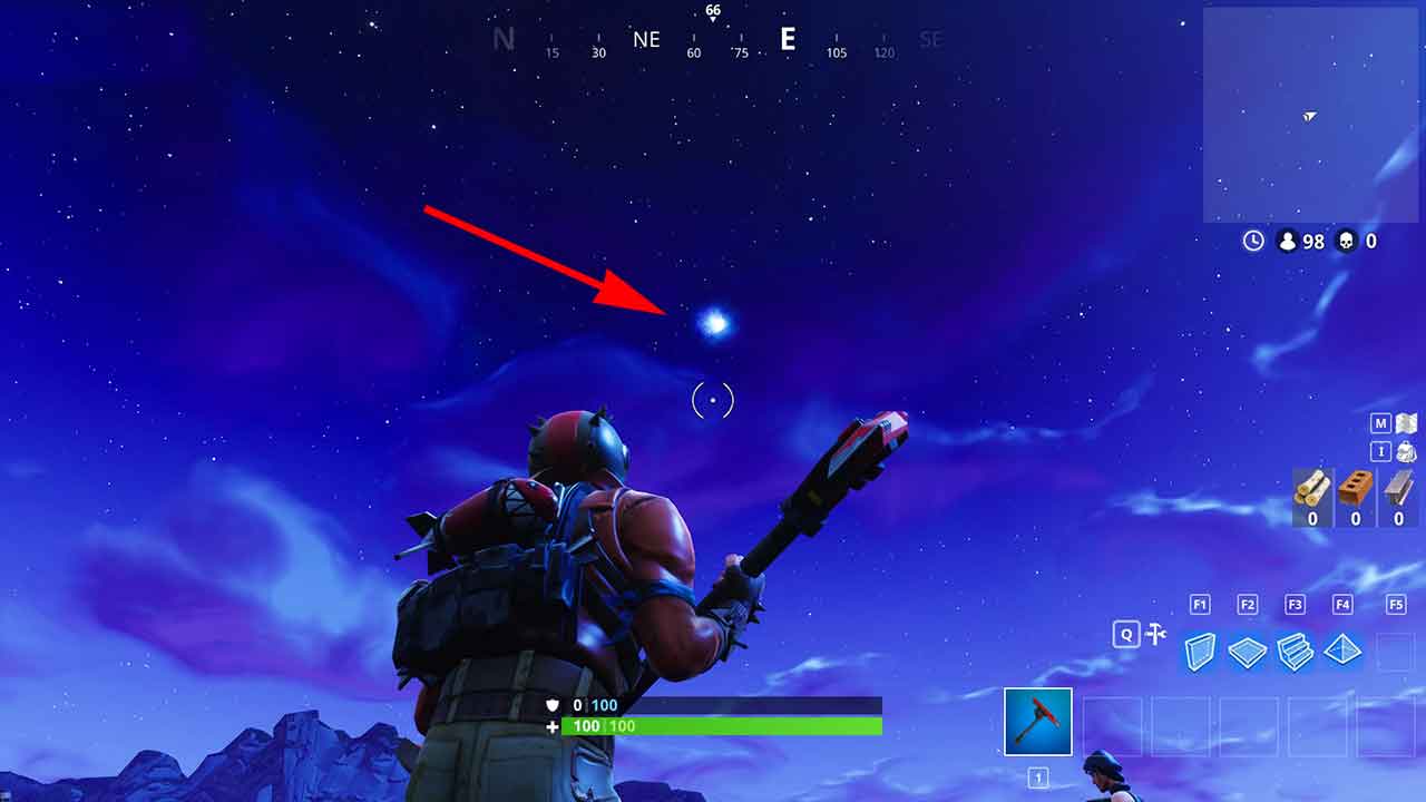 yes take a few seconds to look at the sky of fortnite and you will see a menacing blue light that seems to indicate that something is coming - how much room does fortnite take up