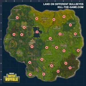 map-location-land-on-different-Bullseyes-fortnite