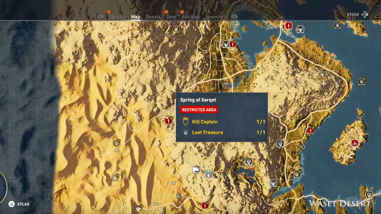 Assassins Creed Origins Valley Of The Kings Map