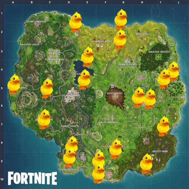fortnite-map-locations-of-all-Rubber-Duckies
