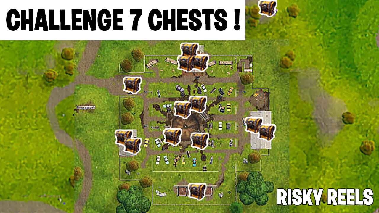 fortnite risky reels map with chests locations for week 7 challenge - week 7 challenges fortnite chest map