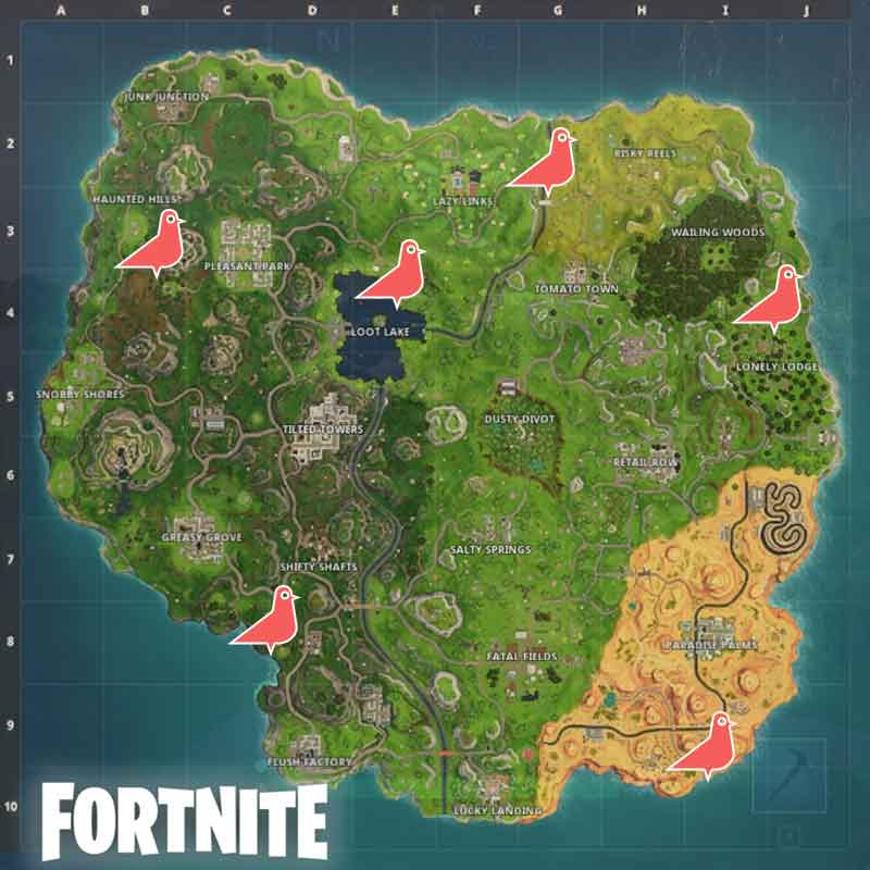 Fortnite Season 5 Week 3 Clay Pigeons Locations Challenge Fortnite How To Shoot Clay Pigeons Week 3 Season 5 Kill The Game