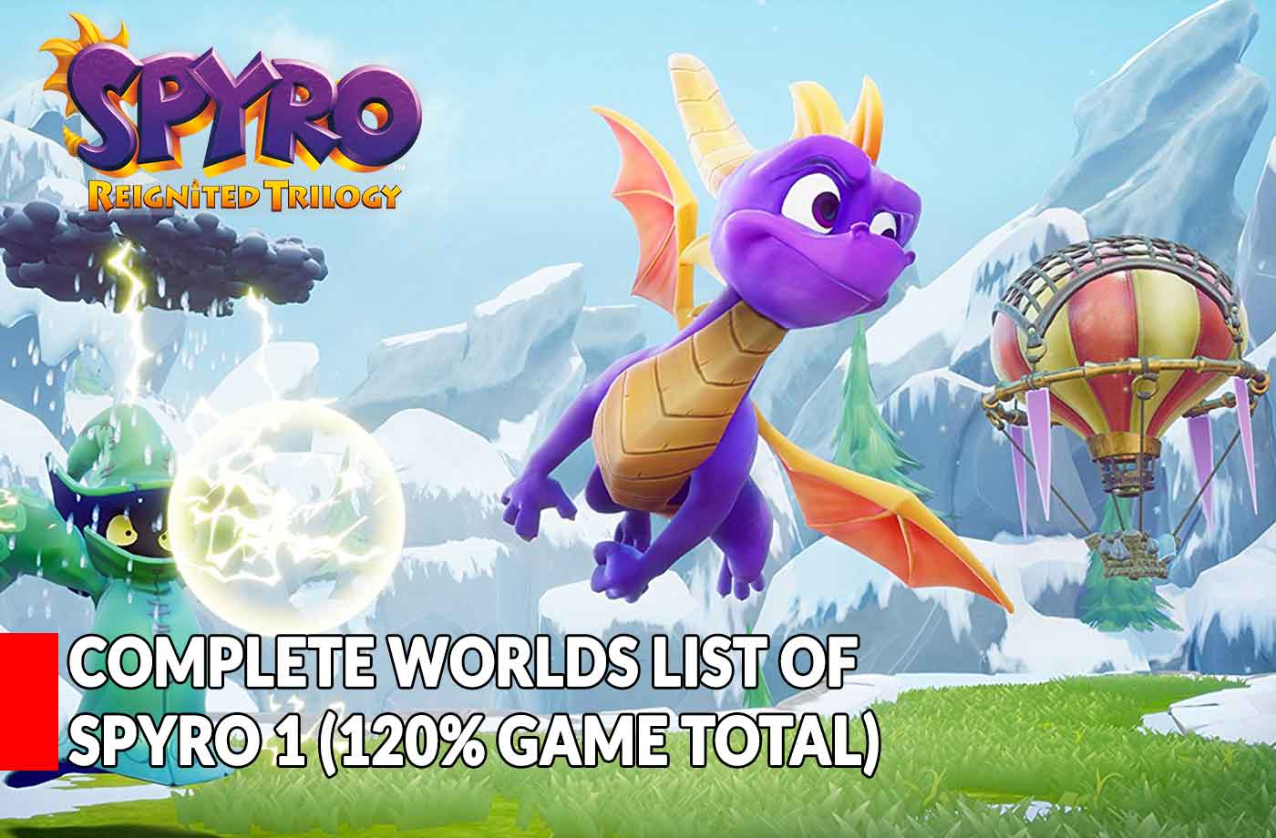 Guide Spyro Trilogy all worlds list of 1 (How to Unlock The World) Kill The Game