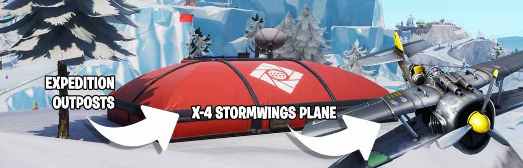 Fortnite-red-expedition-Outposts-and-X4-Stormwings-plane