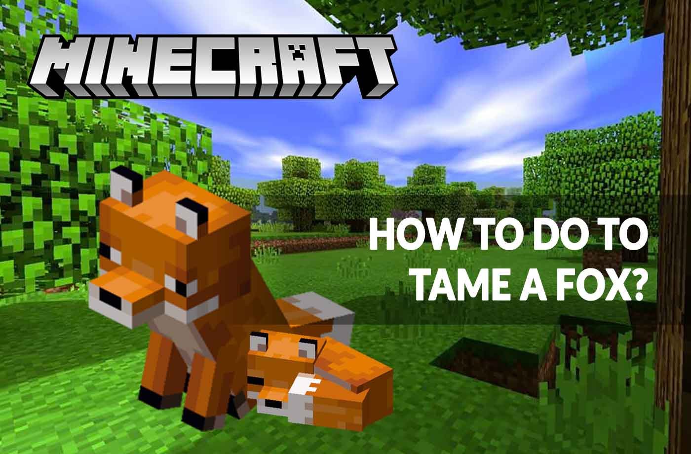 Guide Minecraft 1 14 How To Tame A Fox Kill The Game